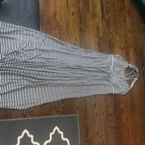 Calvin Klein striped maxi